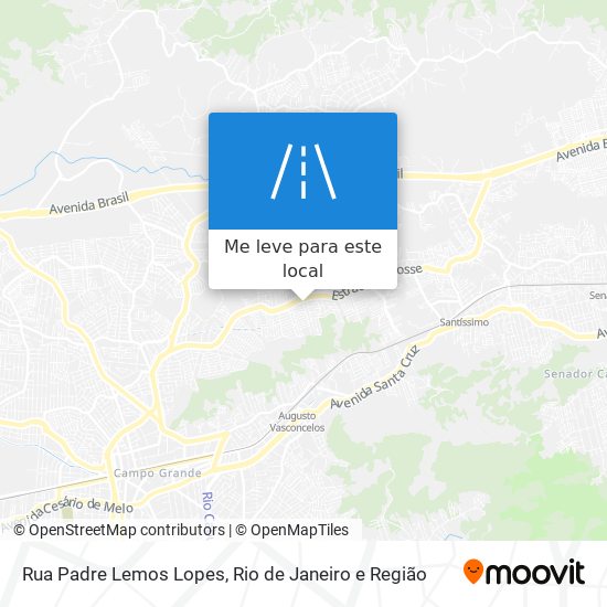 Rua Padre Lemos Lopes mapa