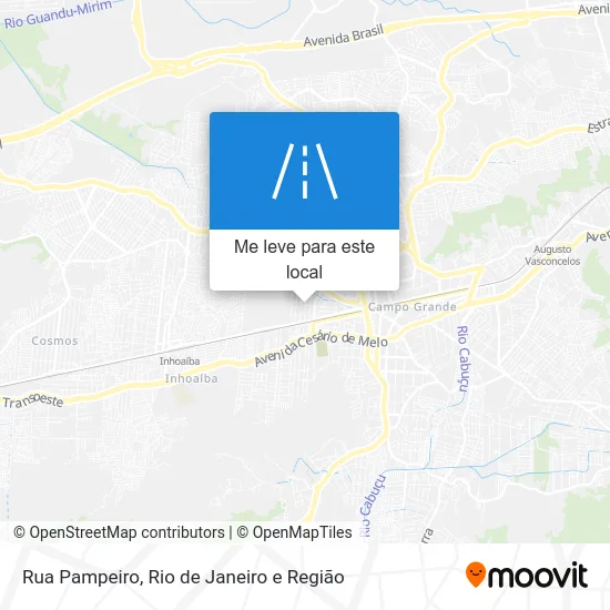 Rua Pampeiro mapa