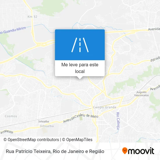 Rua Patrício Teixeira mapa