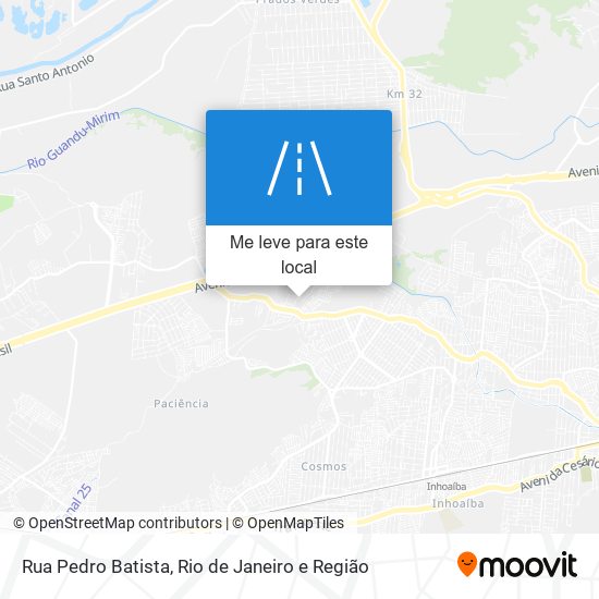 Rua Pedro Batista mapa