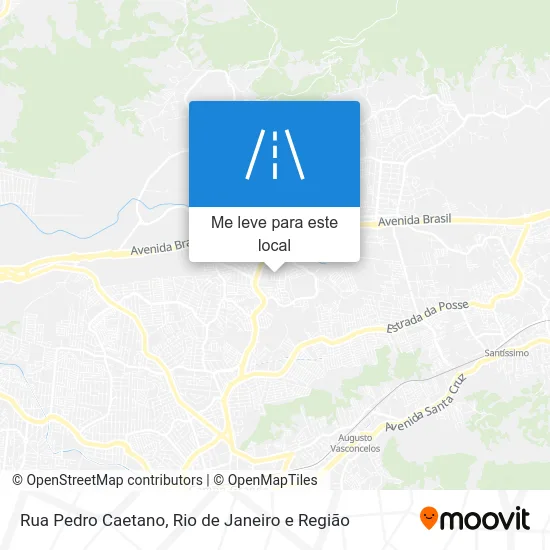 Rua Pedro Caetano mapa