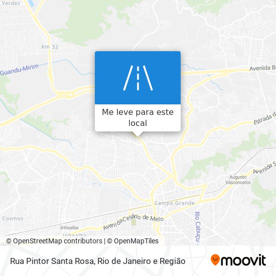 Rua Pintor Santa Rosa mapa