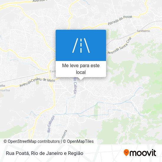 Rua Poatá mapa