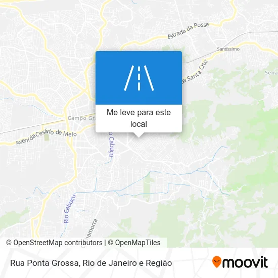 Rua Ponta Grossa mapa