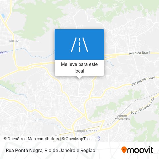 Rua Ponta Negra mapa