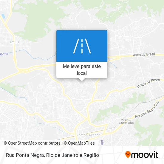 Rua Ponta Negra mapa