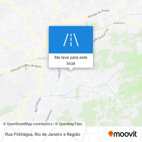Rua Potirágua mapa