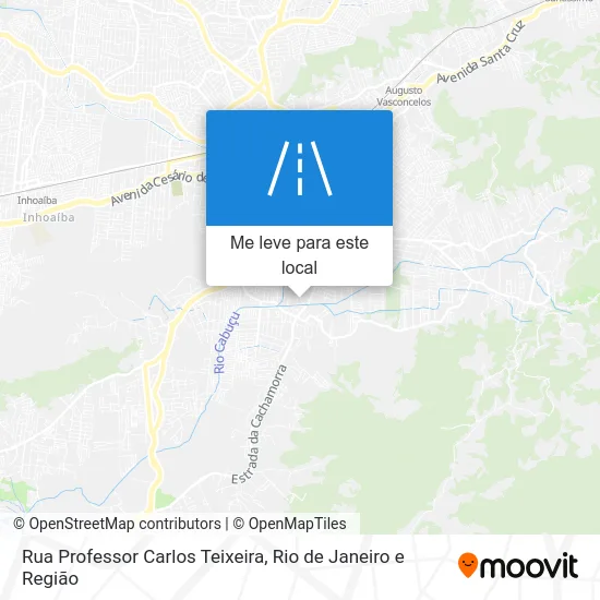 Rua Professor Carlos Teixeira mapa