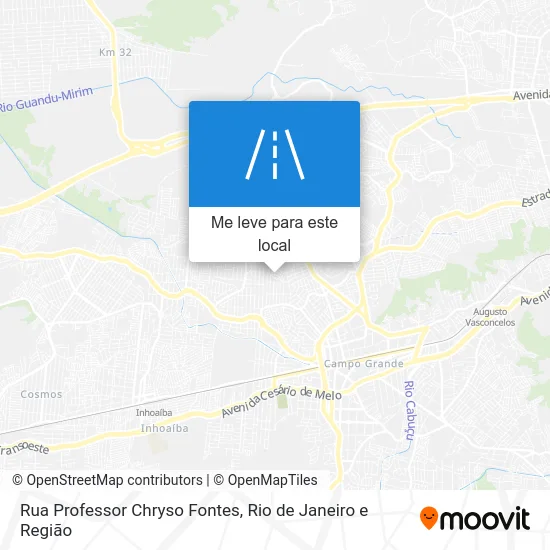 Rua Professor Chryso Fontes mapa
