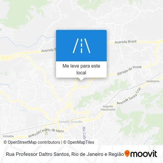 Rua Professor Daltro Santos mapa