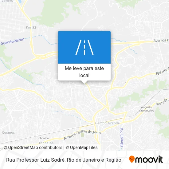 Rua Professor Luiz Sodré mapa