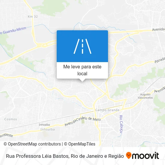 Rua Professora Léia Bastos mapa