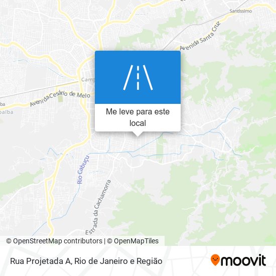 Rua Projetada A mapa