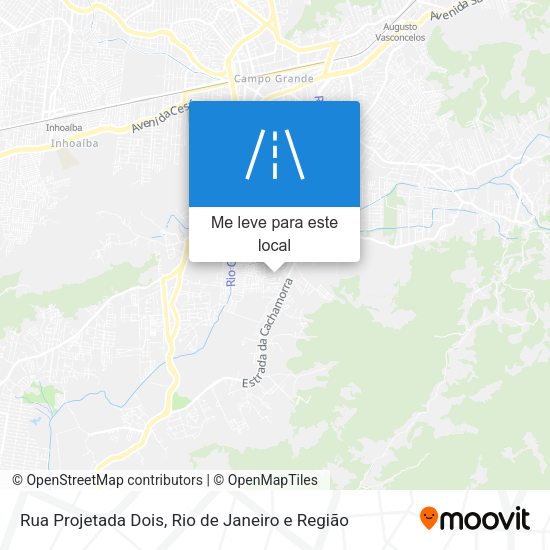 Rua Projetada Dois mapa