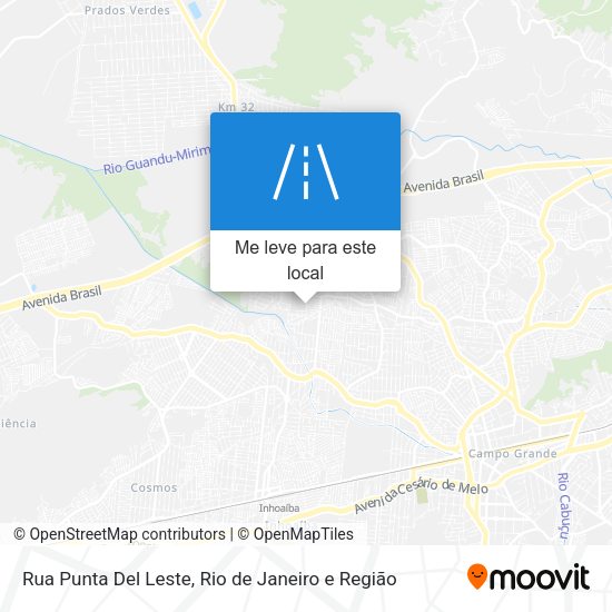 Rua Punta Del Leste mapa