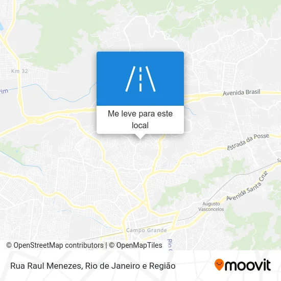 Rua Raul Menezes mapa