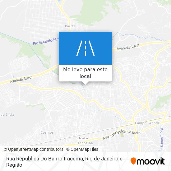 Rua República Do Bairro Iracema mapa