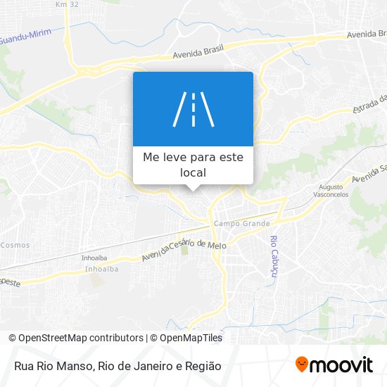 Rua Rio Manso mapa