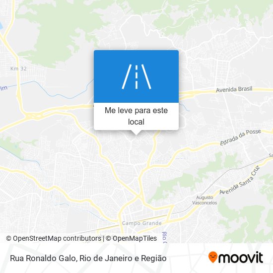 Rua Ronaldo Galo mapa