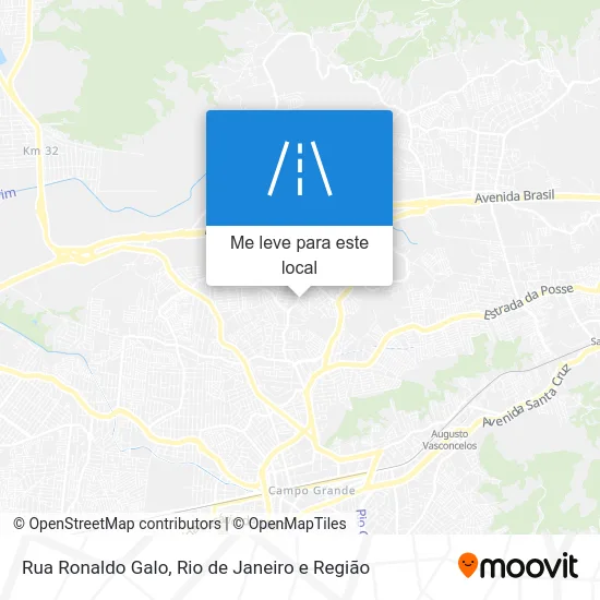 Rua Ronaldo Galo mapa