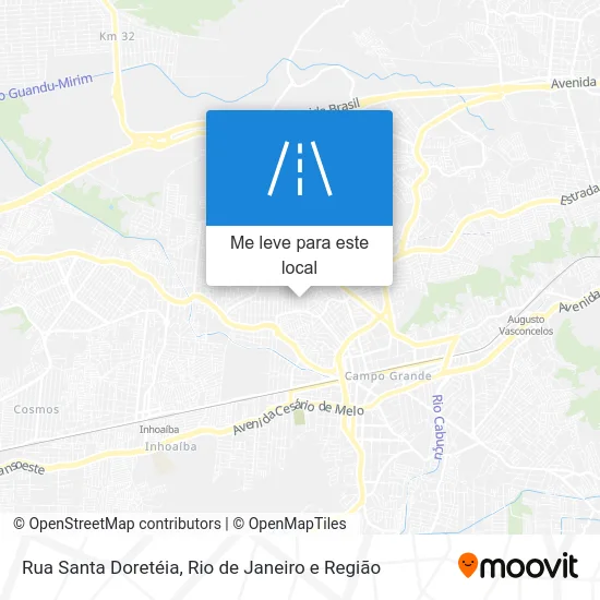 Rua Santa Doretéia mapa