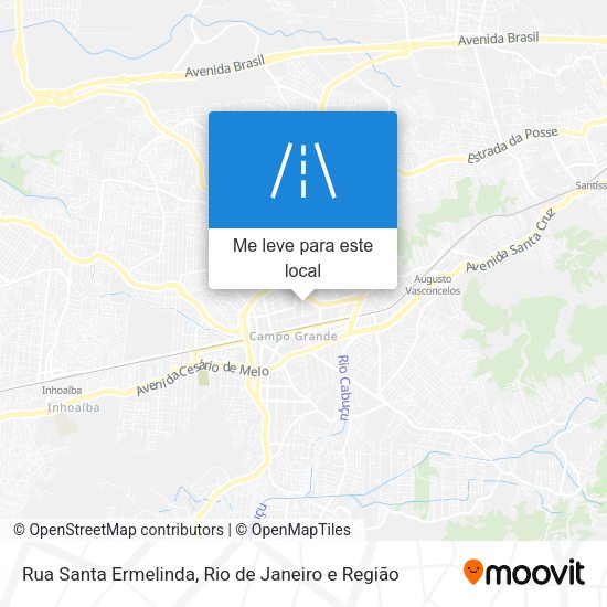 Rua Santa Ermelinda mapa