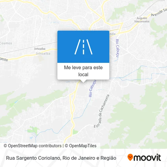 Rua Sargento Coriolano mapa