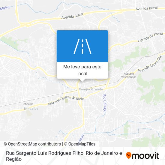 Rua Sargento Luís Rodrigues Filho mapa