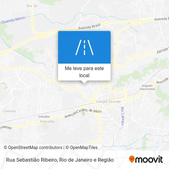 Rua Sebastião Ribeiro mapa