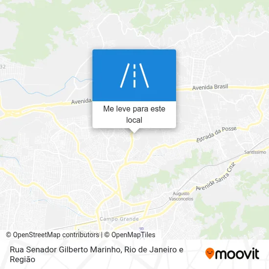 Rua Senador Gilberto Marinho mapa