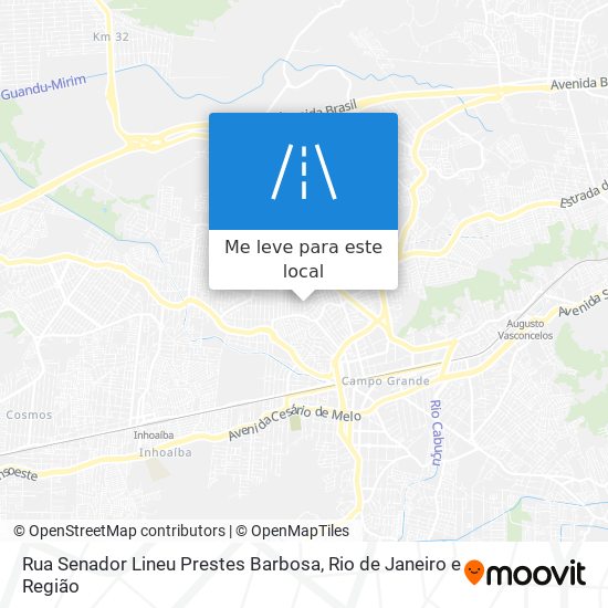 Rua Senador Lineu Prestes Barbosa mapa