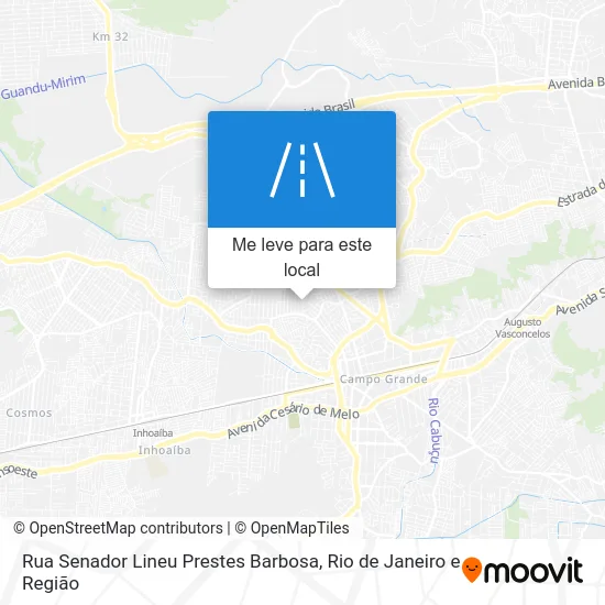 Rua Senador Lineu Prestes Barbosa mapa