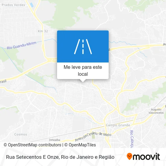 Rua Setecentos E Onze mapa