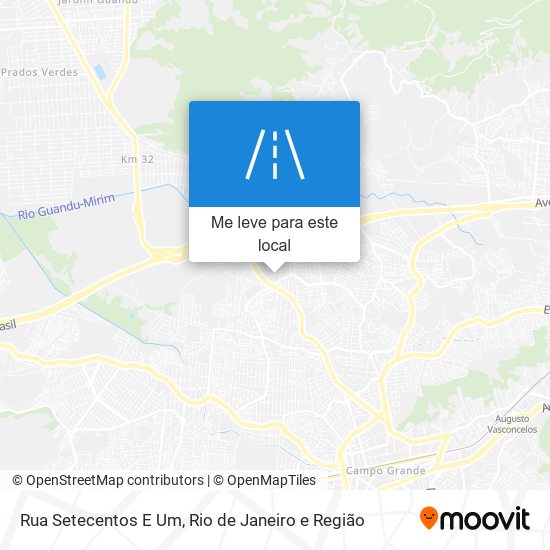 Rua Setecentos E Um mapa