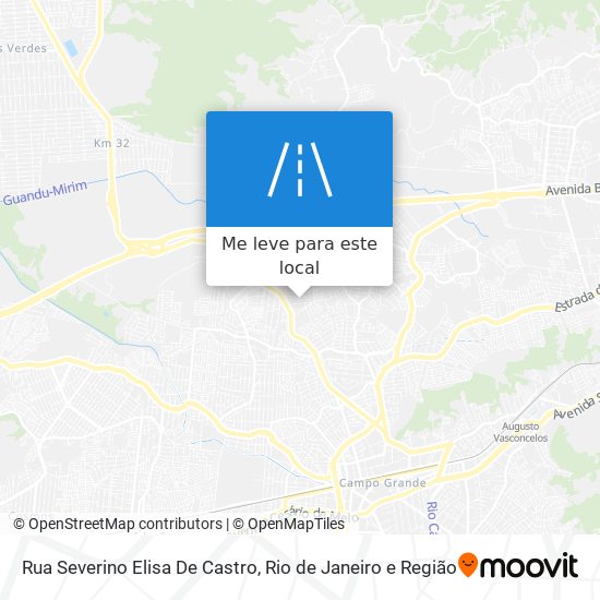 Rua Severino Elisa De Castro mapa