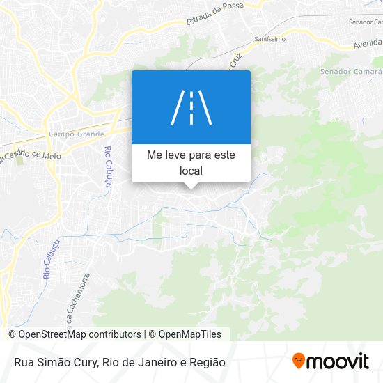Rua Simão Cury mapa