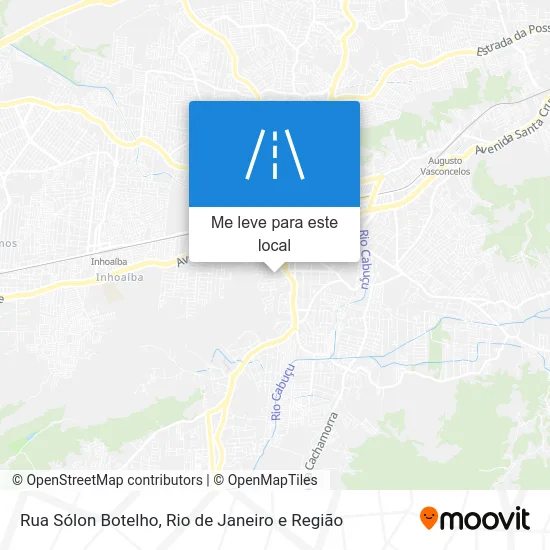 Rua Sólon Botelho mapa