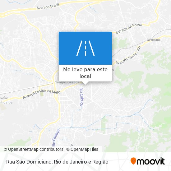 Rua São Domiciano mapa