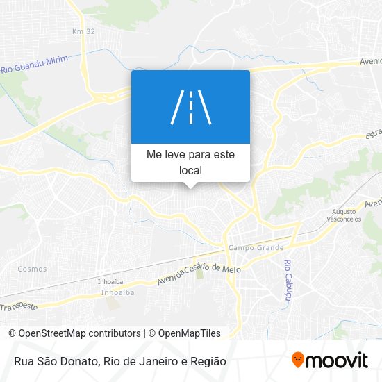 Rua São Donato mapa