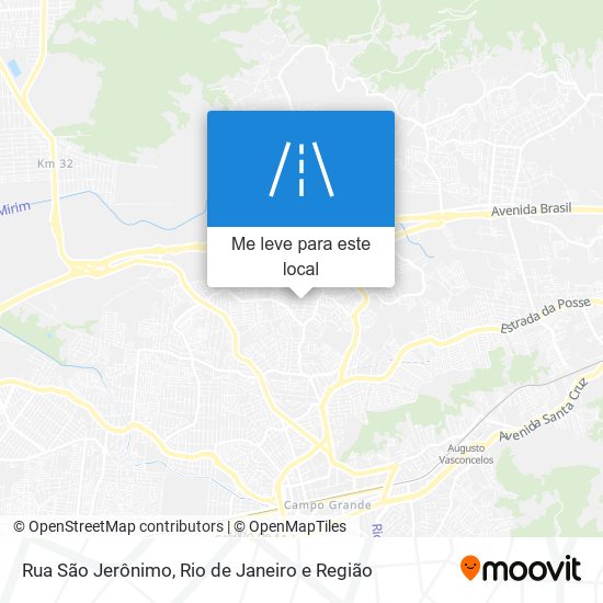 Rua São Jerônimo mapa