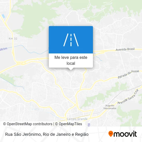 Rua São Jerônimo mapa