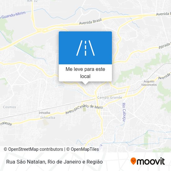 Rua São Natalan mapa