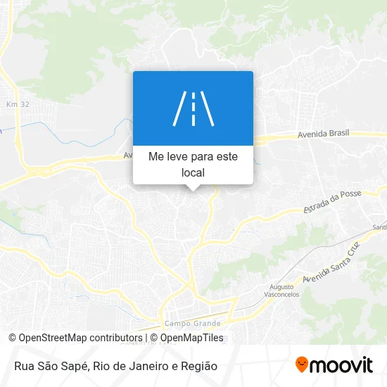 Rua São Sapé mapa