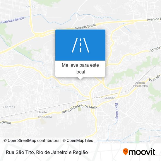 Rua São Tito mapa