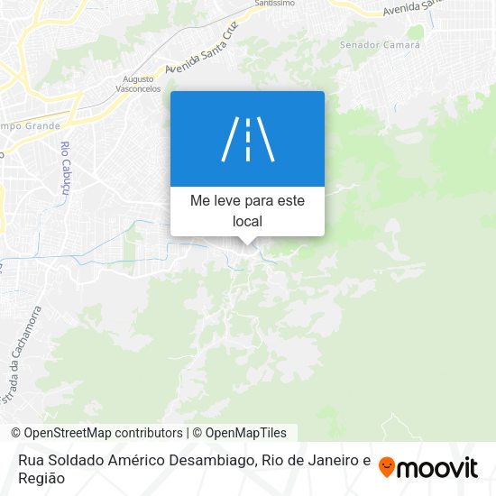 Rua Soldado Américo Desambiago mapa