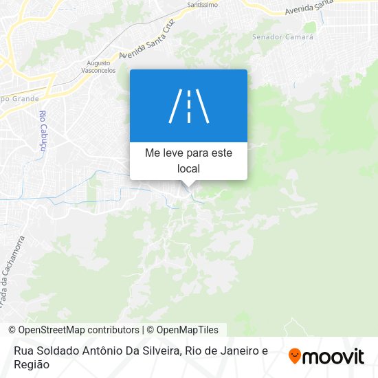 Rua Soldado Antônio Da Silveira mapa