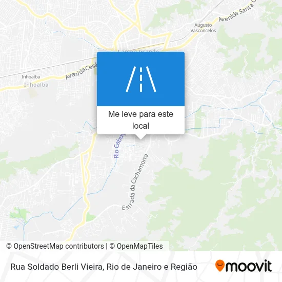 Rua Soldado Berli Vieira mapa