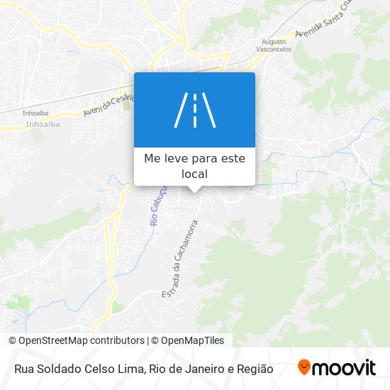 Rua Soldado Celso Lima mapa