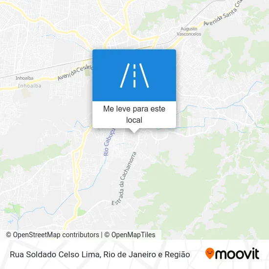 Rua Soldado Celso Lima mapa