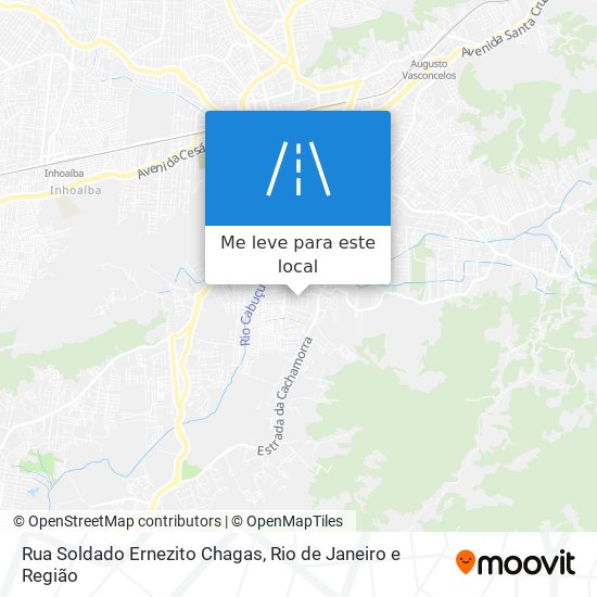 Rua Soldado Ernezito Chagas mapa